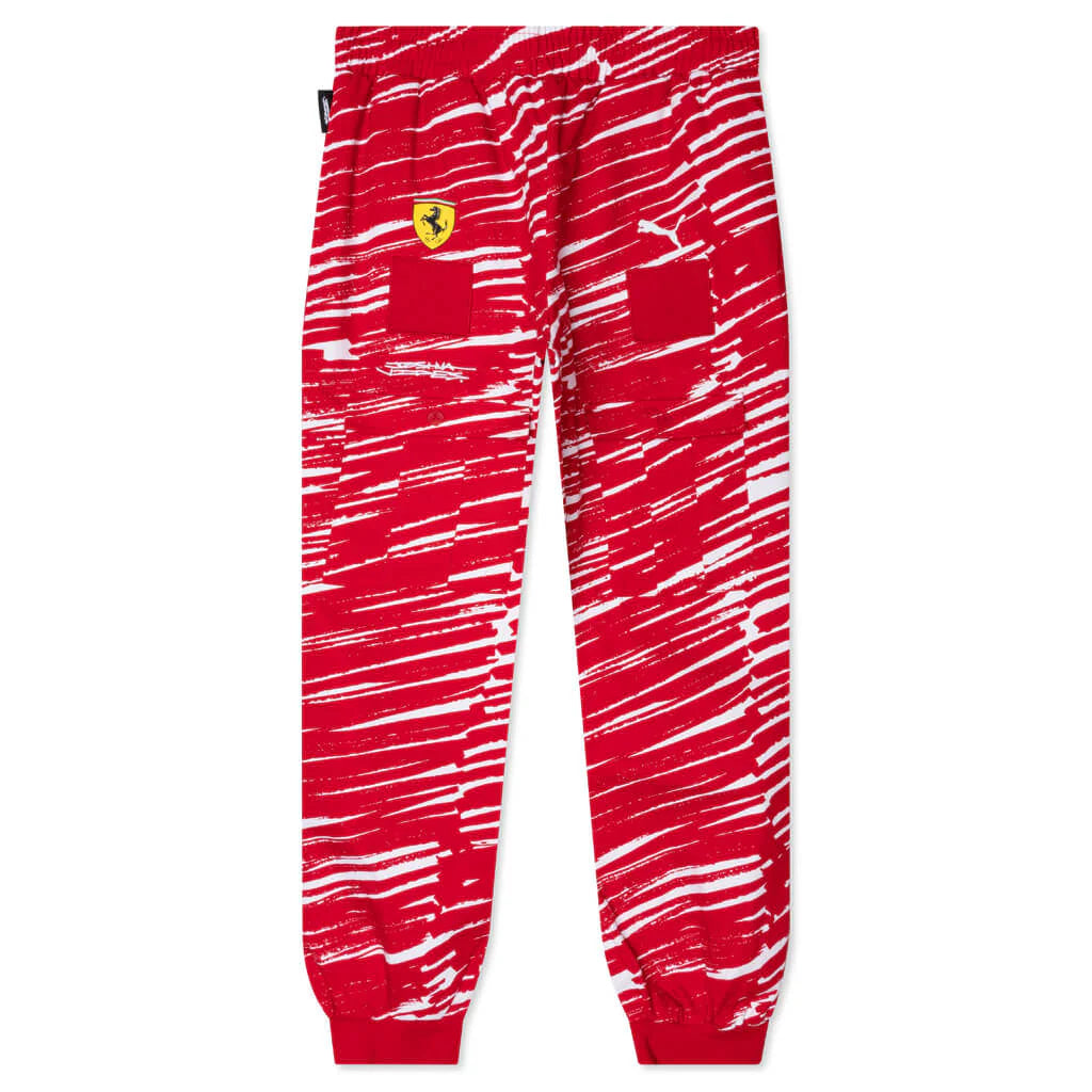Puma x Joshua Vides Ferrari Race Pants Rosso Corsa