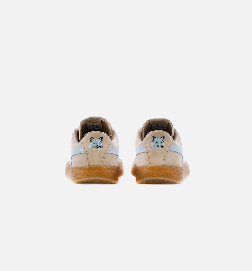Maison Kitsune Suede Crepe Mens Lifestyle Shoe Sand Blue