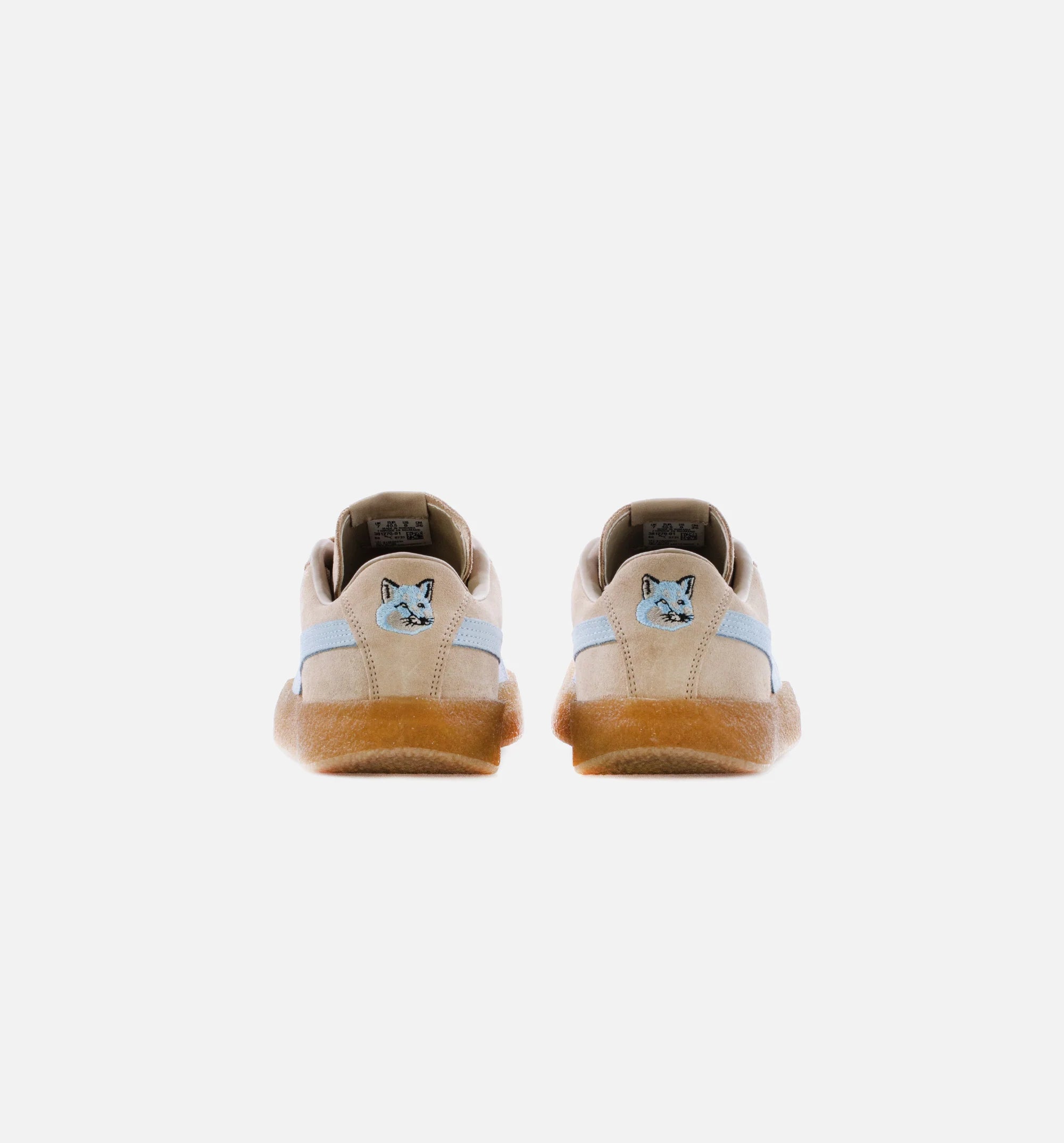 Maison Kitsune Suede Crepe Mens Lifestyle Shoe Sand Blue