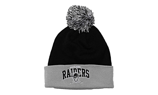 Cuffed Knit Beanie "Oakland Raiders - Black / Grey" KH45Z