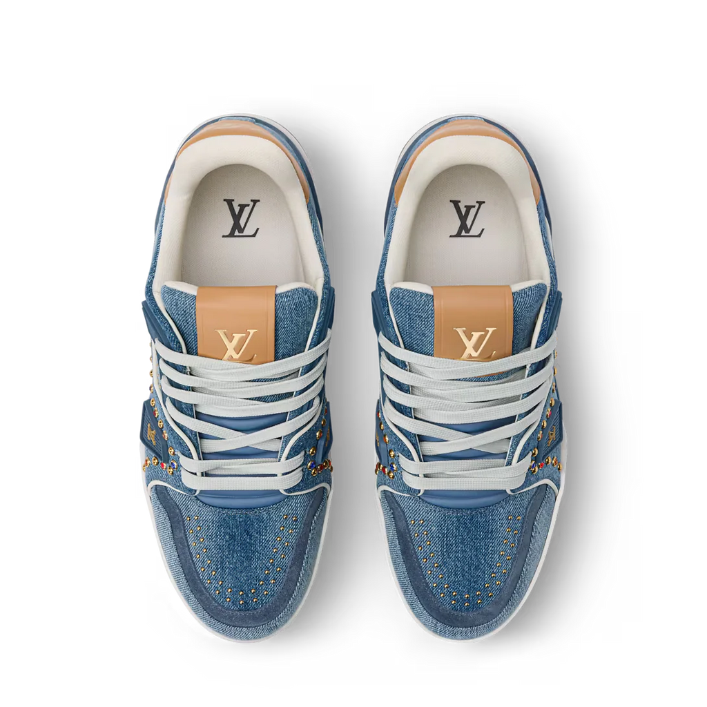 LV Trainer Blue Denim Swarovski