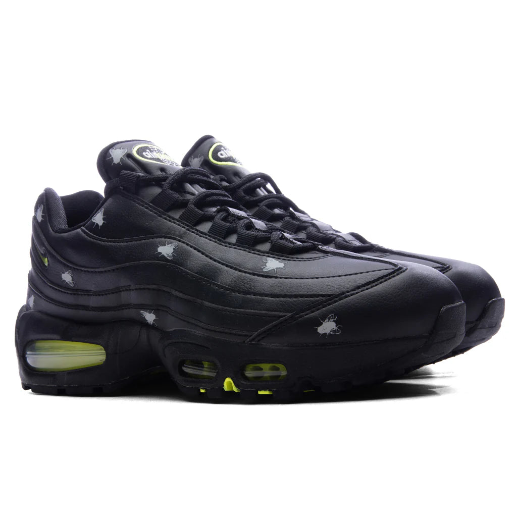 Air Max 95 Premium Black Neon Yellow Black Metallic Dark Grey