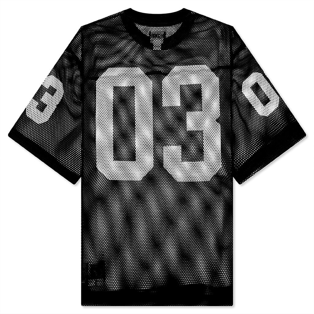 Cropped Varsity Jersey Black