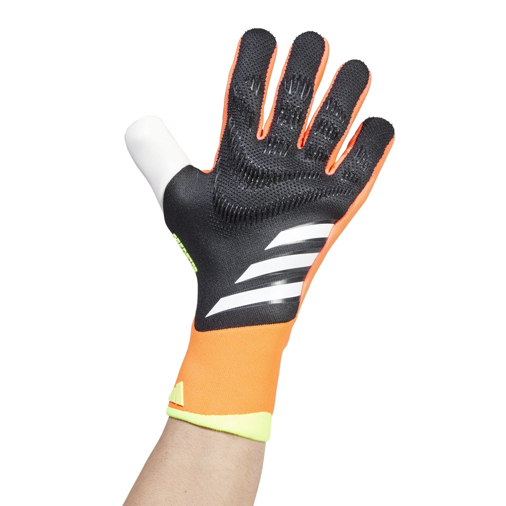 adidas Predator Pro Goalkeeper Gloves Black Solar Red Yellow