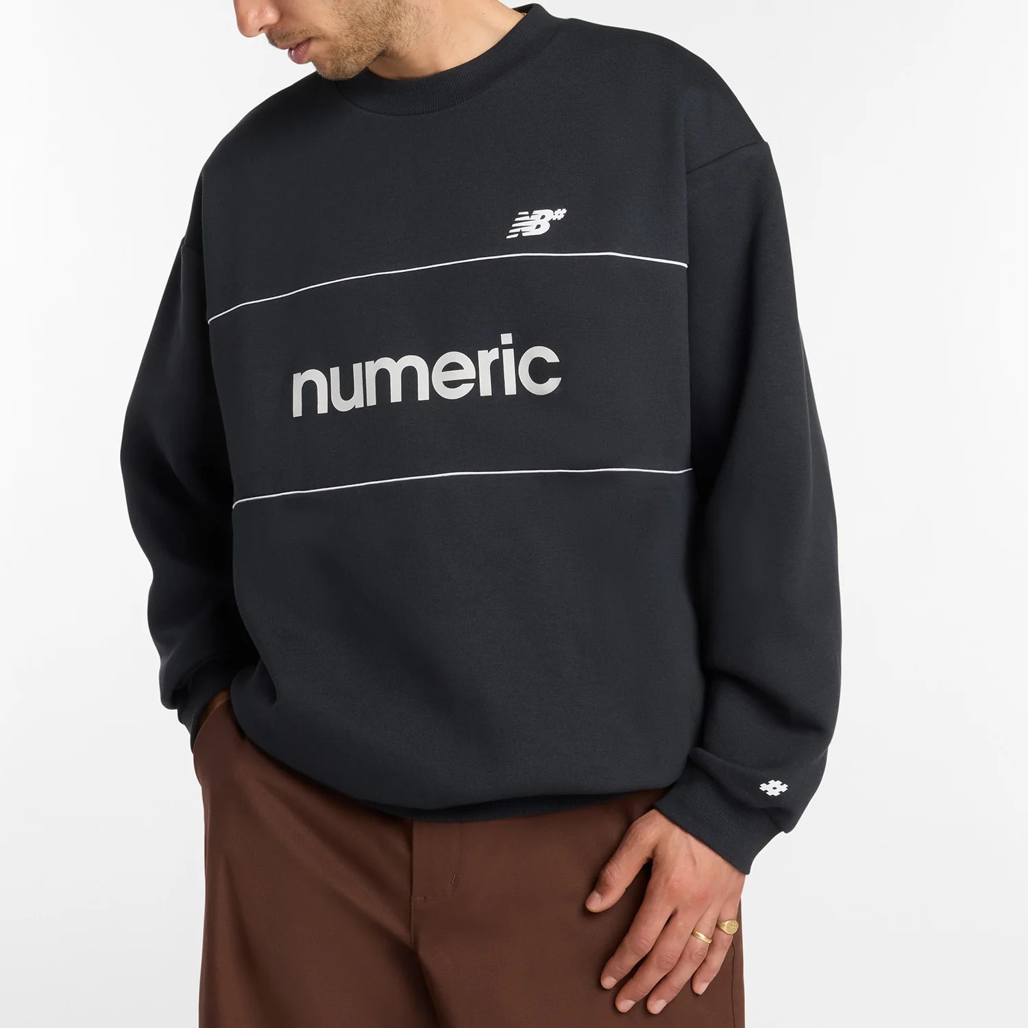 New Balance Numeric Team Crew Sweater Black