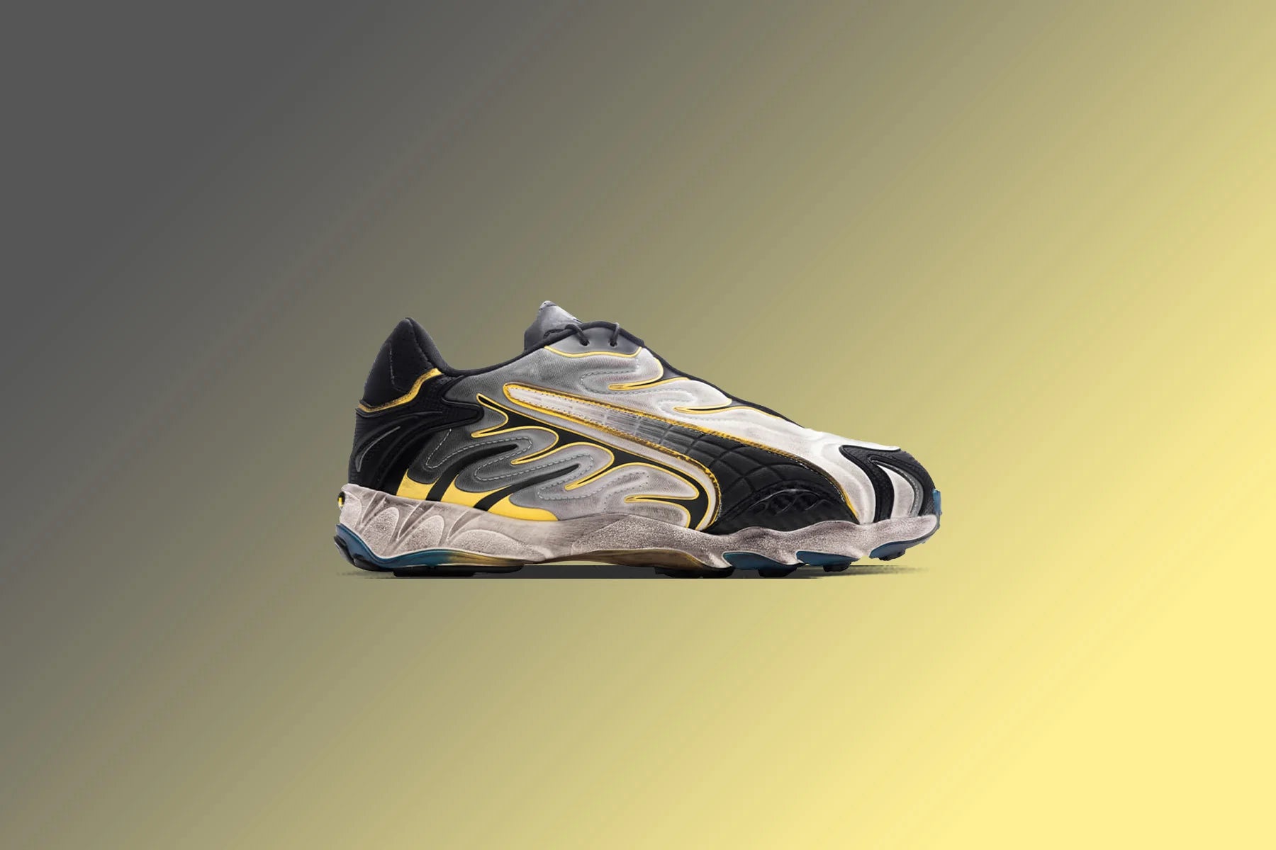 Puma X AAP Rocky Inhale Distressed Neop Warm White Puma Black Pele Yellow