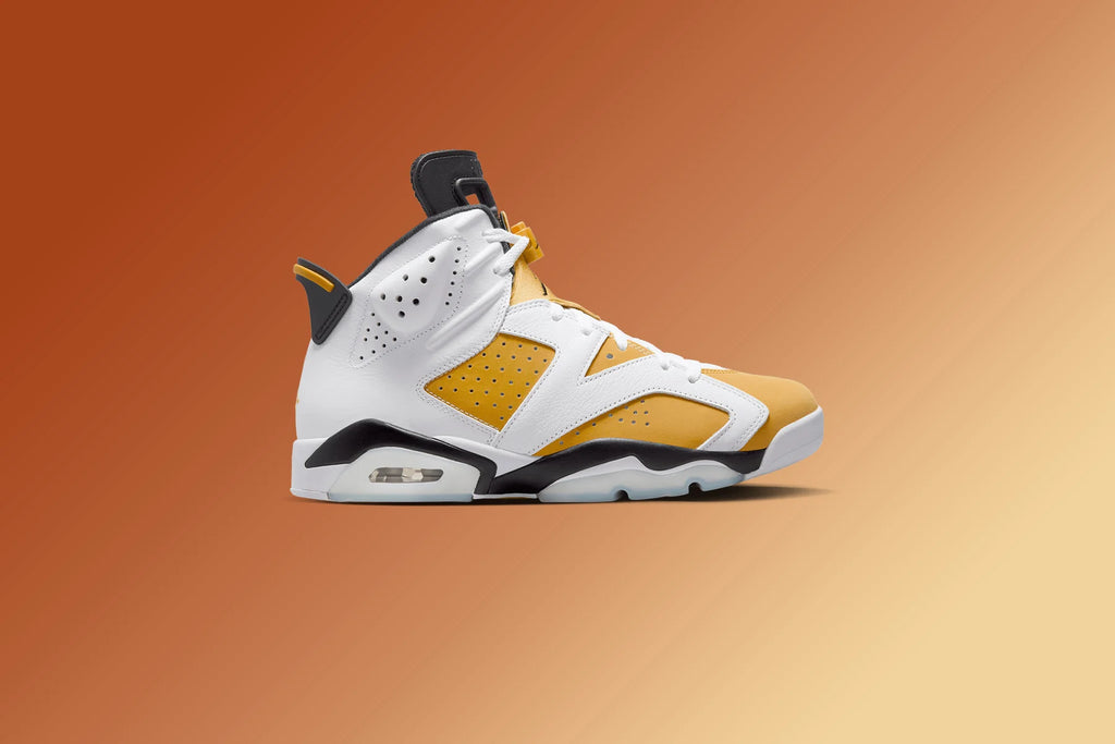 Air Jordan 6 Retro White Yellow Ochre Black