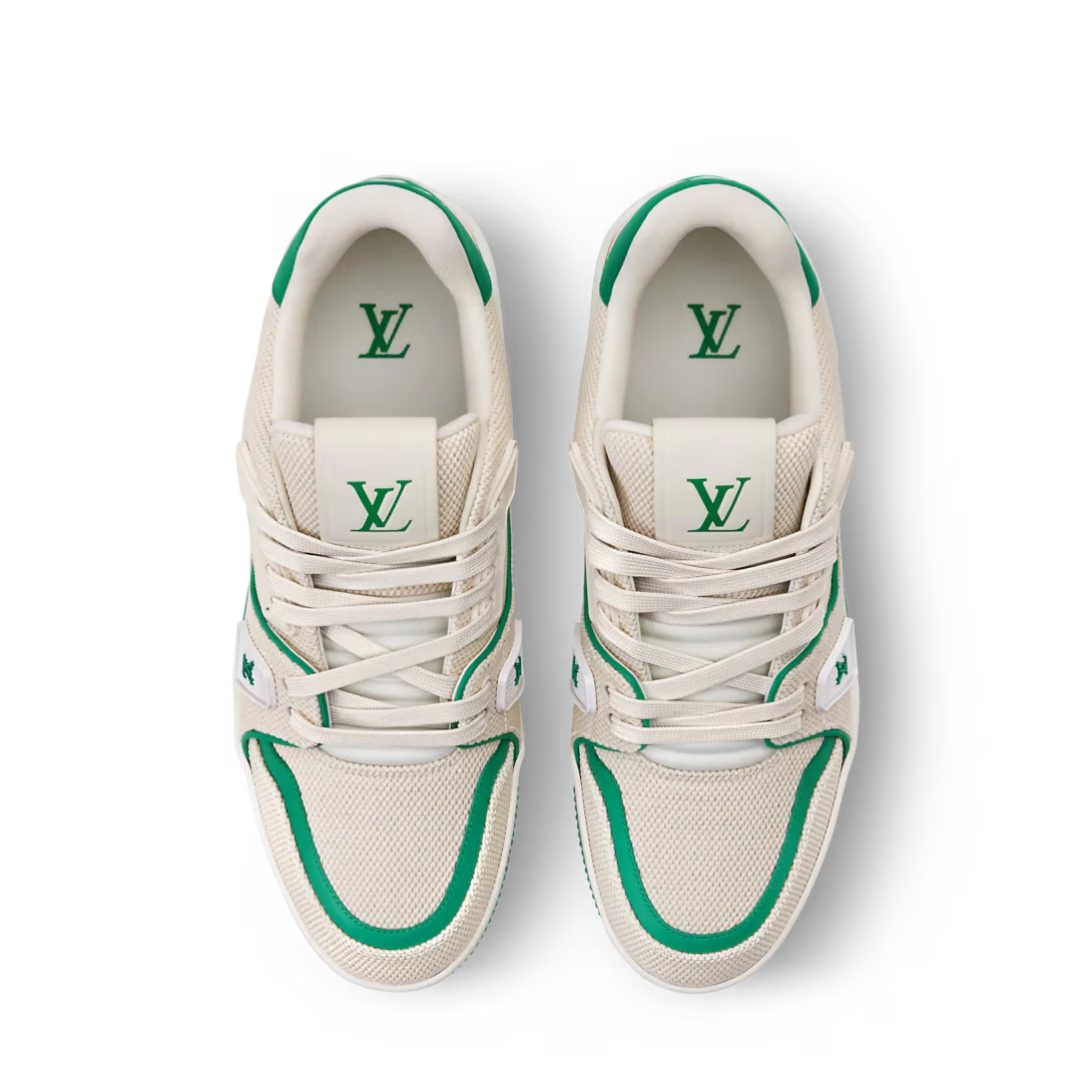 LV Trainer Green Canvas