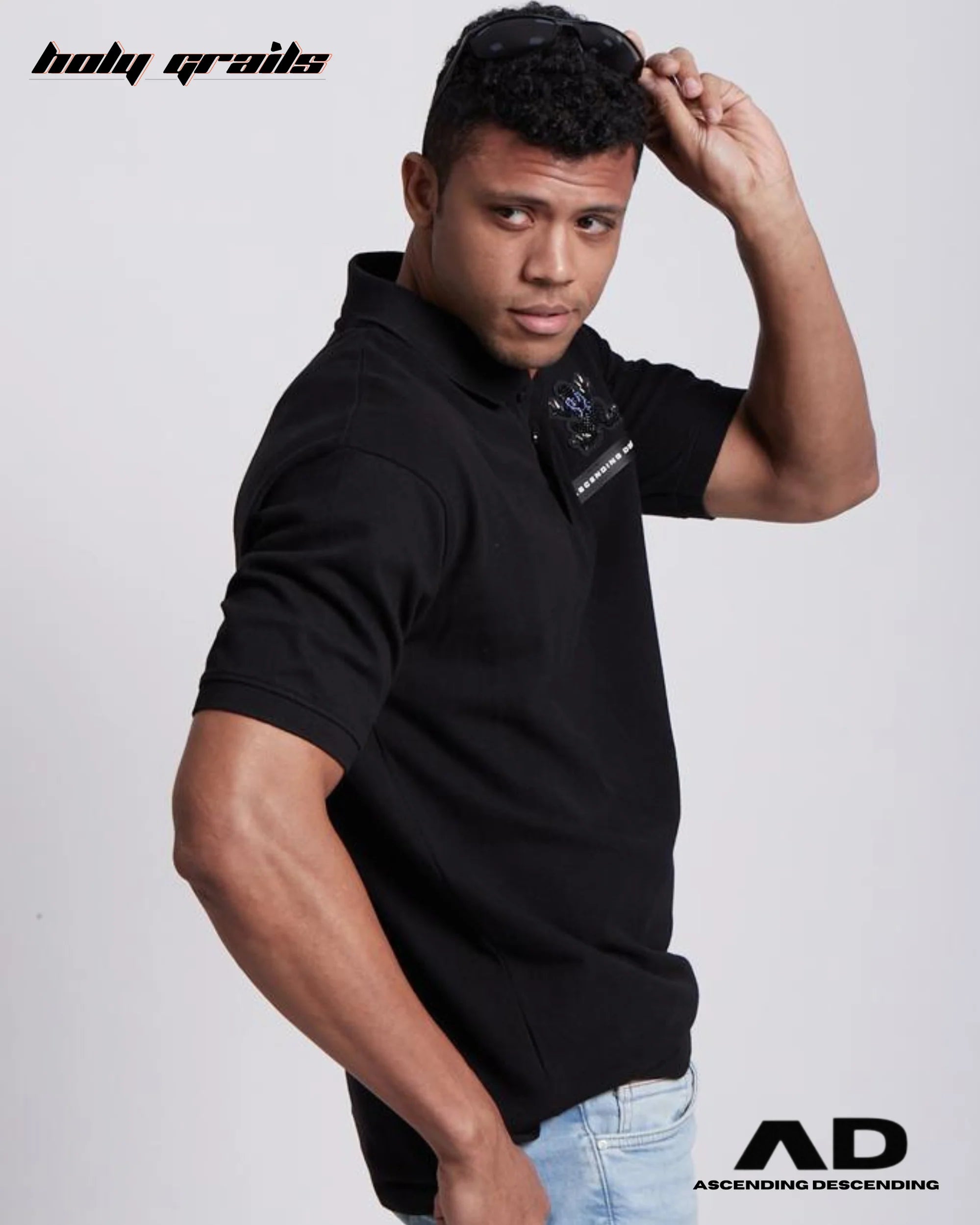 The Polo Black T Shirt HG x Ascending Descending