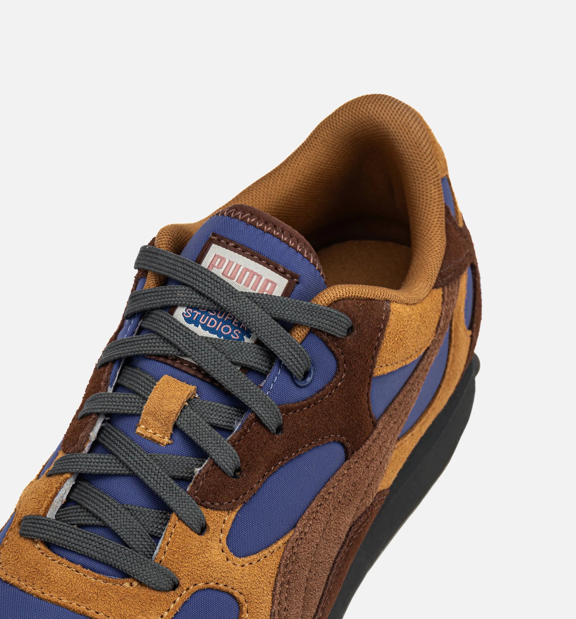 Puma x Kidsuper Academy Easy Rider Mens Lifestyle Shoe Brown Purple
