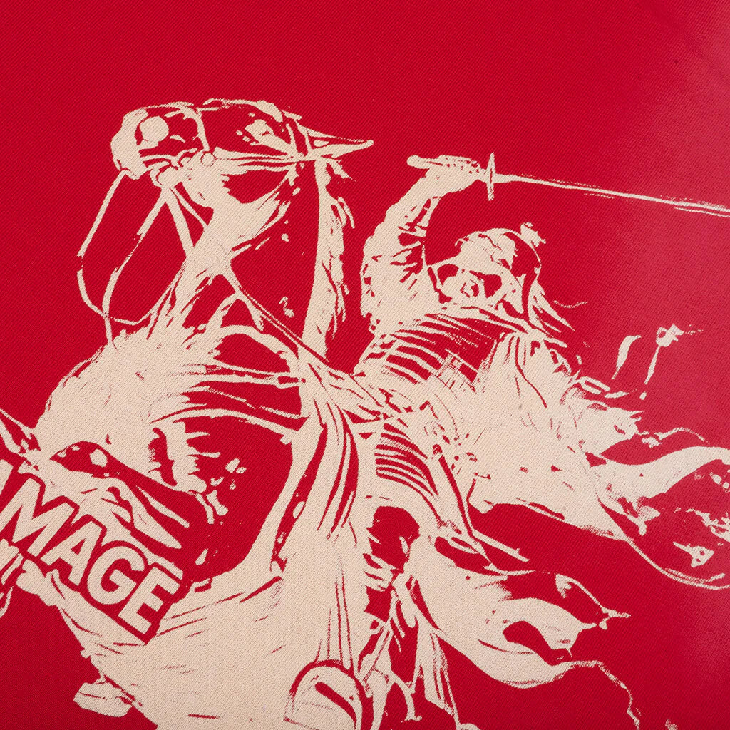 Samurai Hood Washed Red