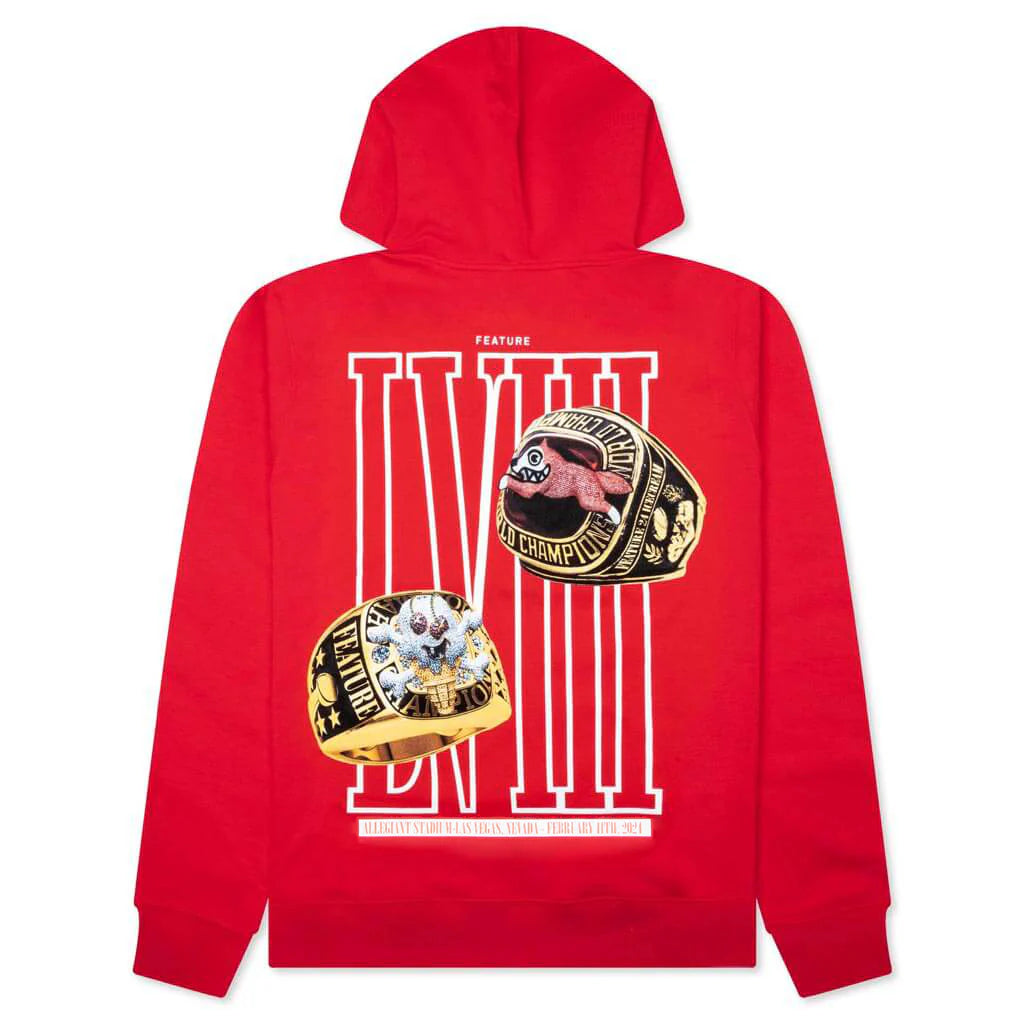 Feature x Icecream Rings Hoodie Tomato Red