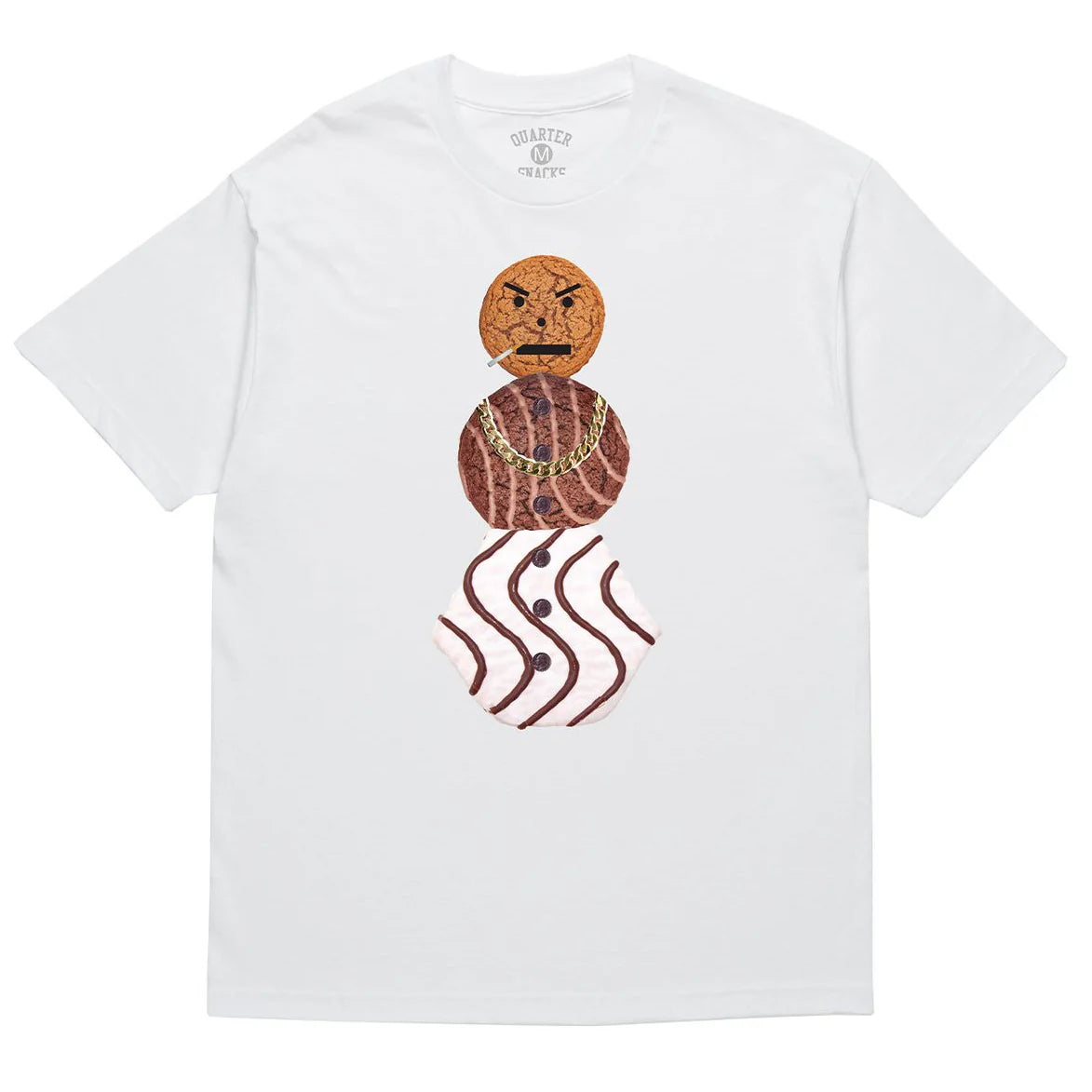 Quartersnacks Big Snackman Tee White