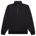 Fleece Raglan Zip Mock Washed Black