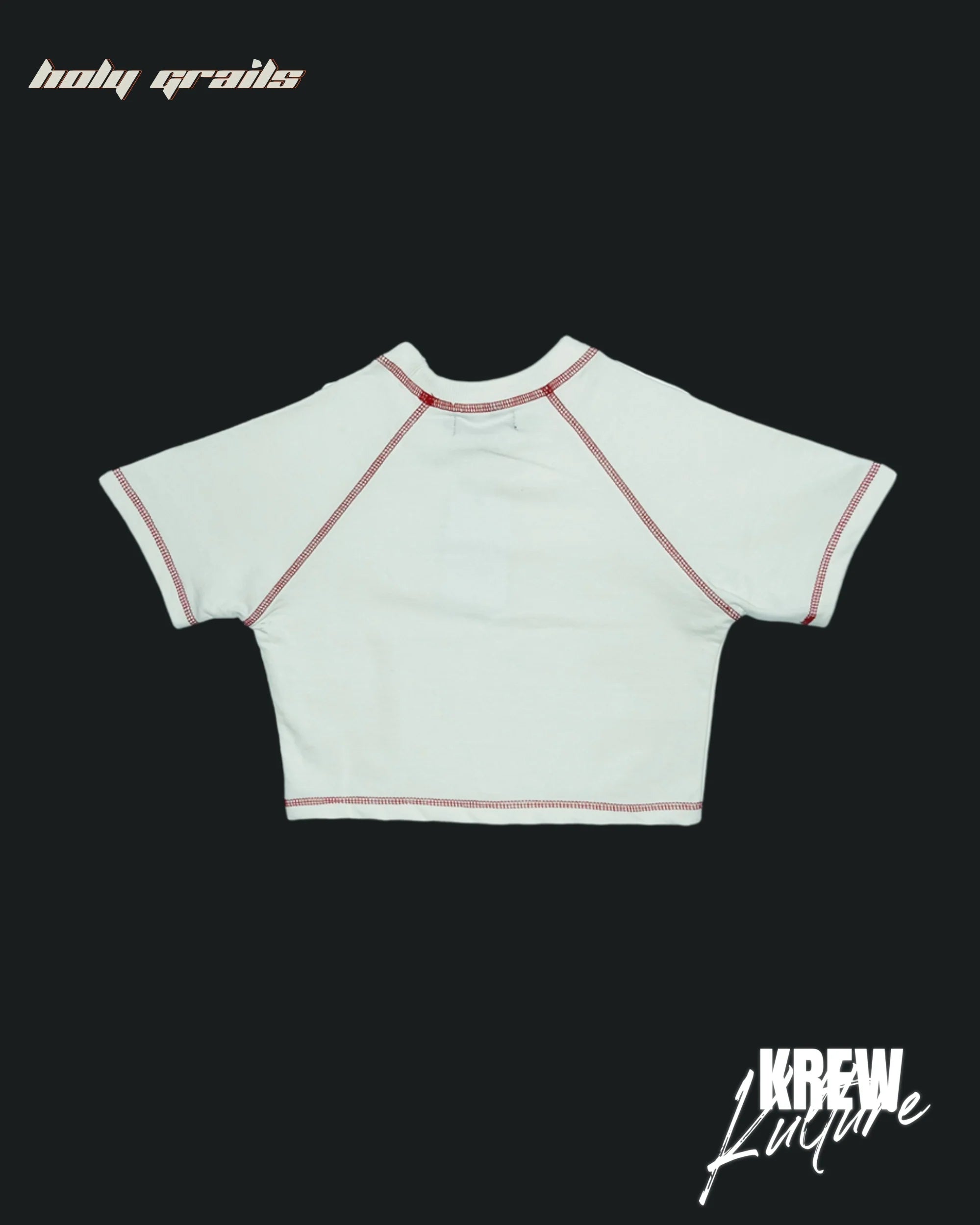 Red Heart White Crop Top HG x Krewe Kulturr