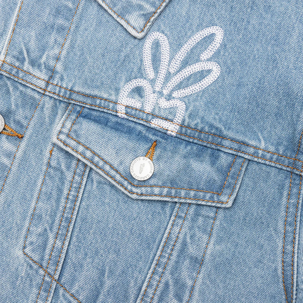 Wordmark Denim Jacket Blue