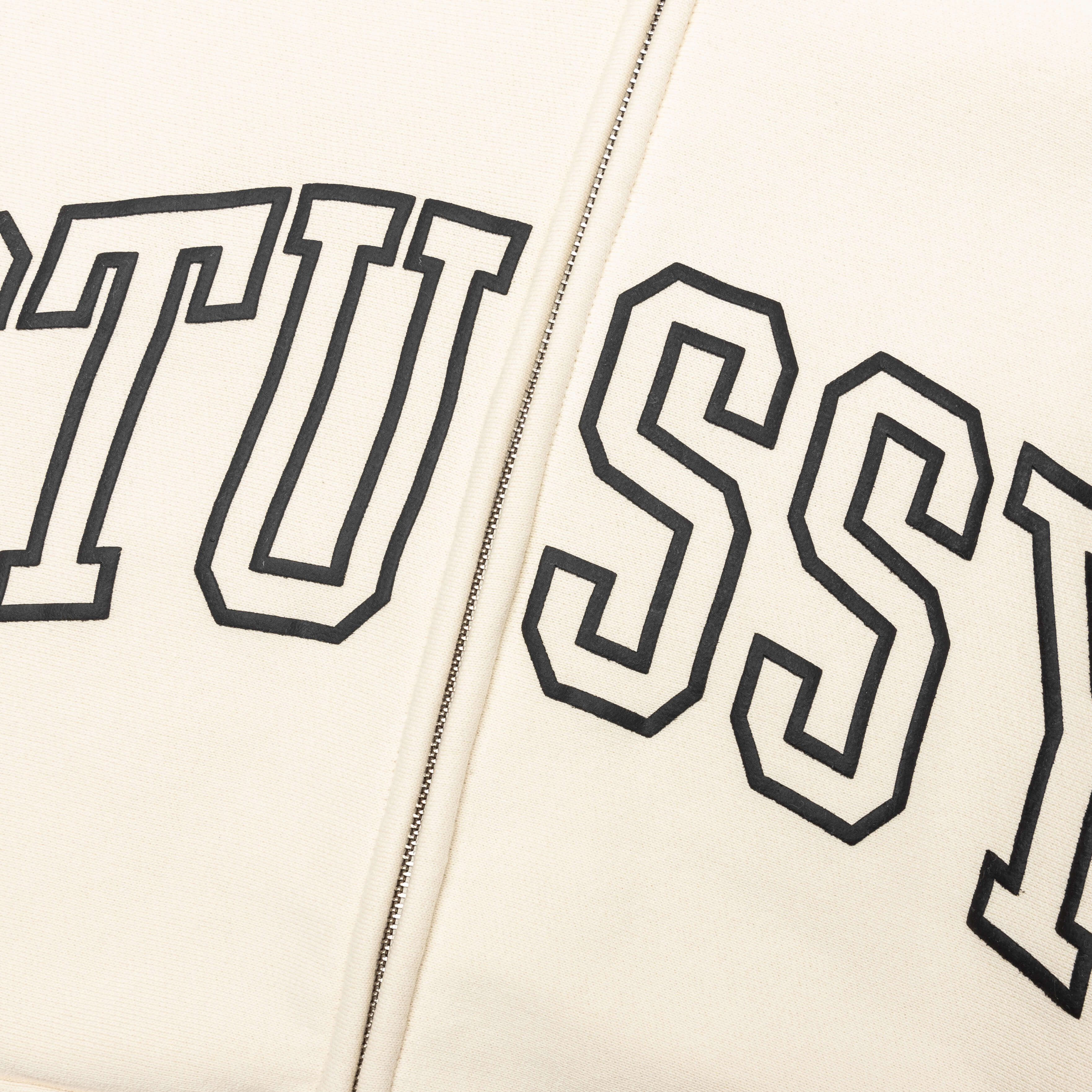 Outline Zip Hoodie Ivory