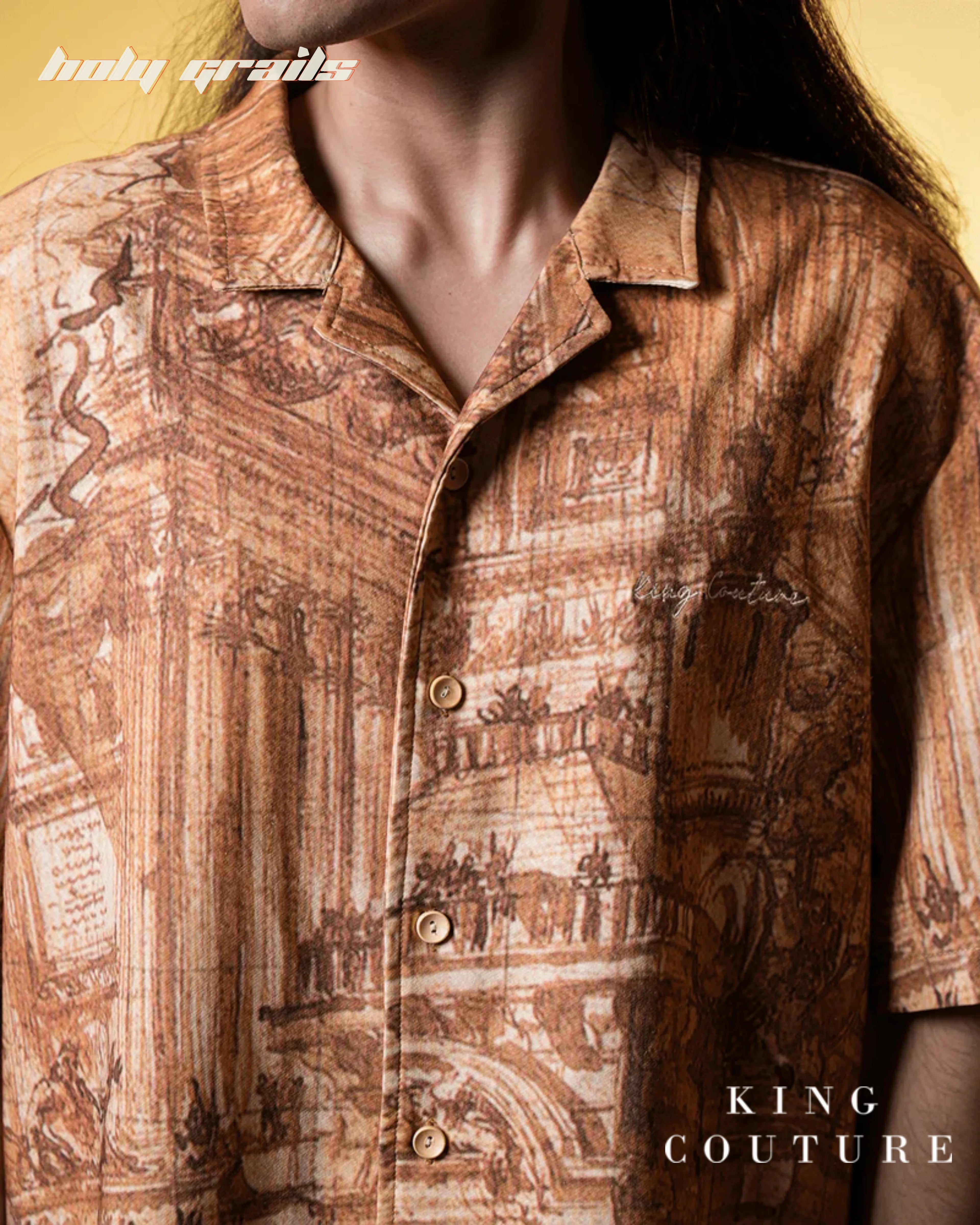 Sunlit Spire Half Sleeve Shirt HG x King Couture