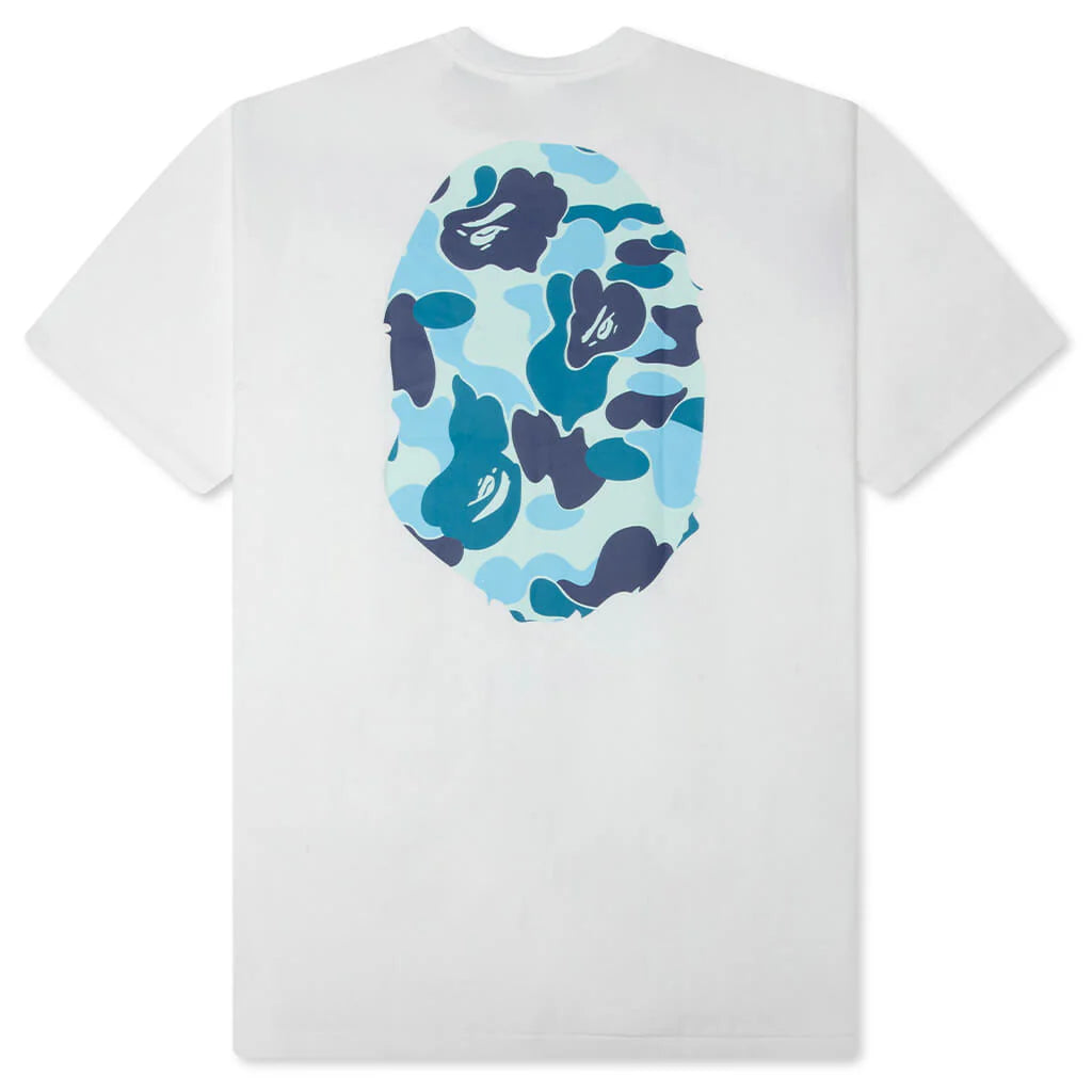 ABC Camo Big Ape Head Tee White Blue