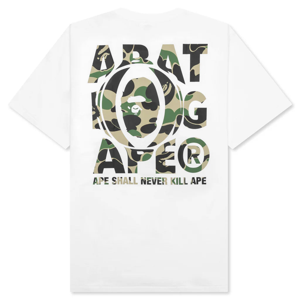 Abc Camo Ape Head Relaxed Fit Tee White