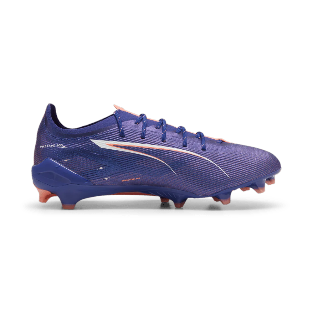 PUMA Ultra 5 Ultimate FG Firm Ground Soccer Cleats Blue White Sunset Glow