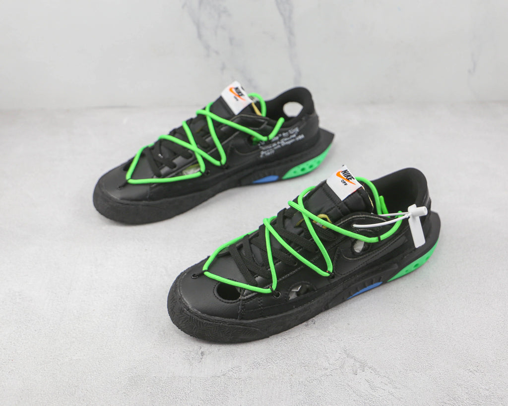 Nike Blazer Low Off White Black Electro Green