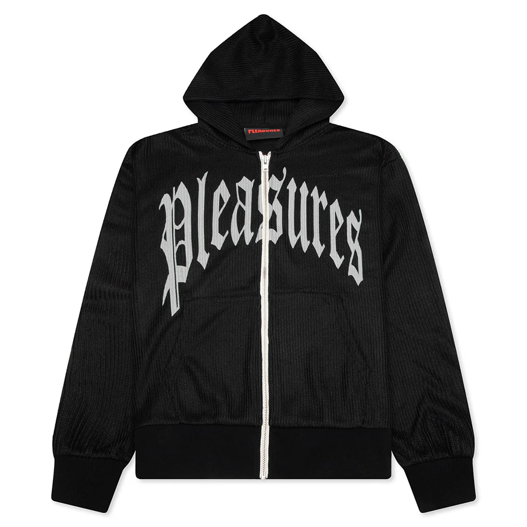Twitch Knitted Zip Hoodie Black