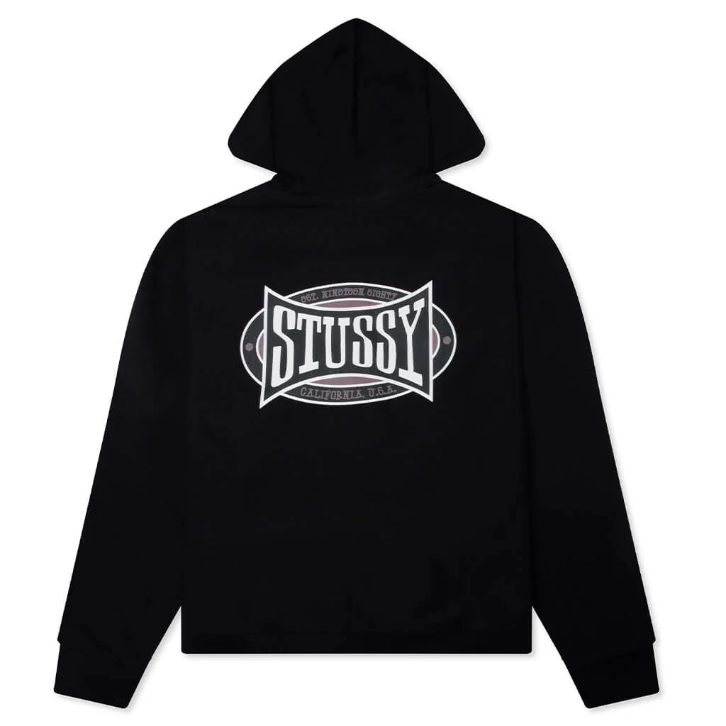 Champion Oval Zip Hoodie Black