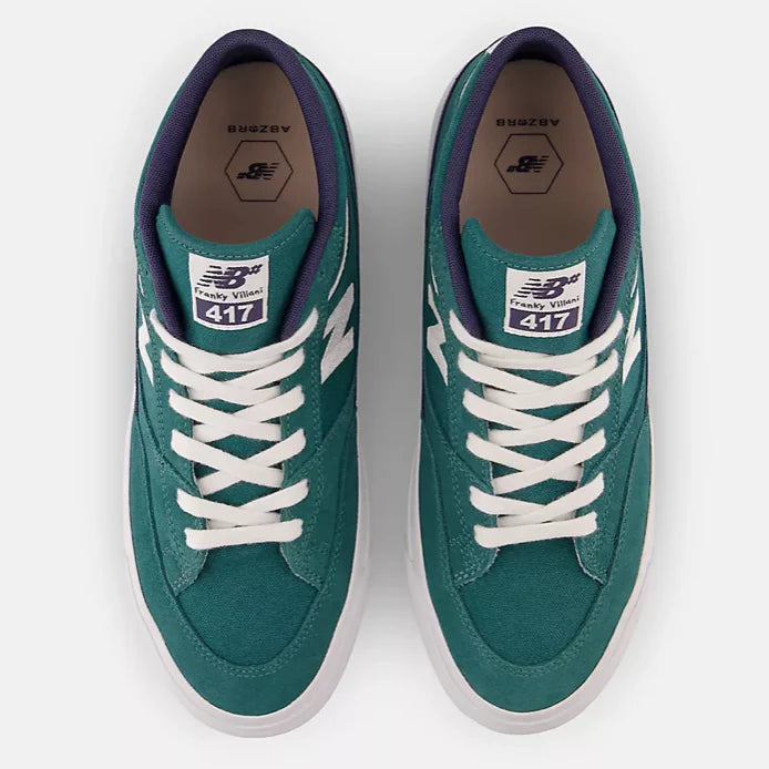New Balance Numeric 417 Villani Teal White