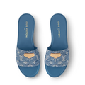 LV Lily Mule Sandals Blue Denim