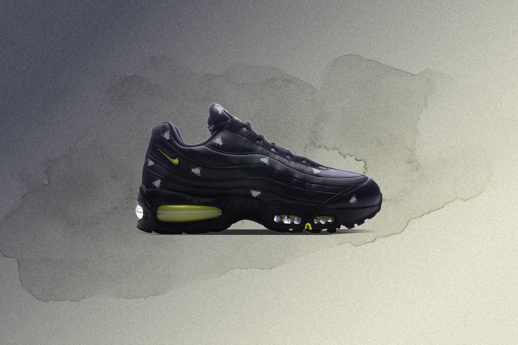 Air Max 95 Premium Black Neon Yellow Black Metallic Dark Grey