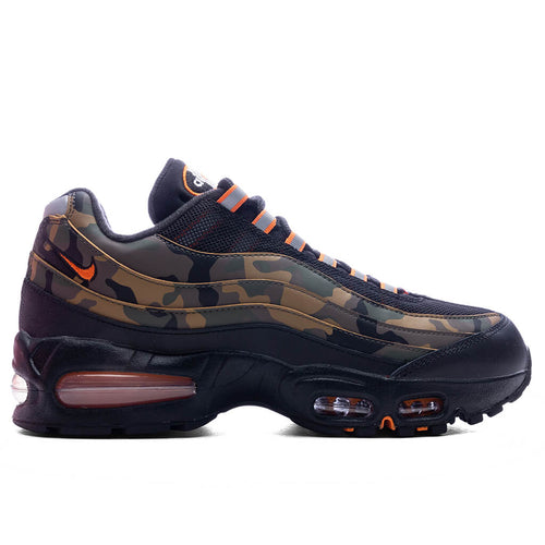 Air Max 95 Black Golden Beige Safety Orange Metallic Silver