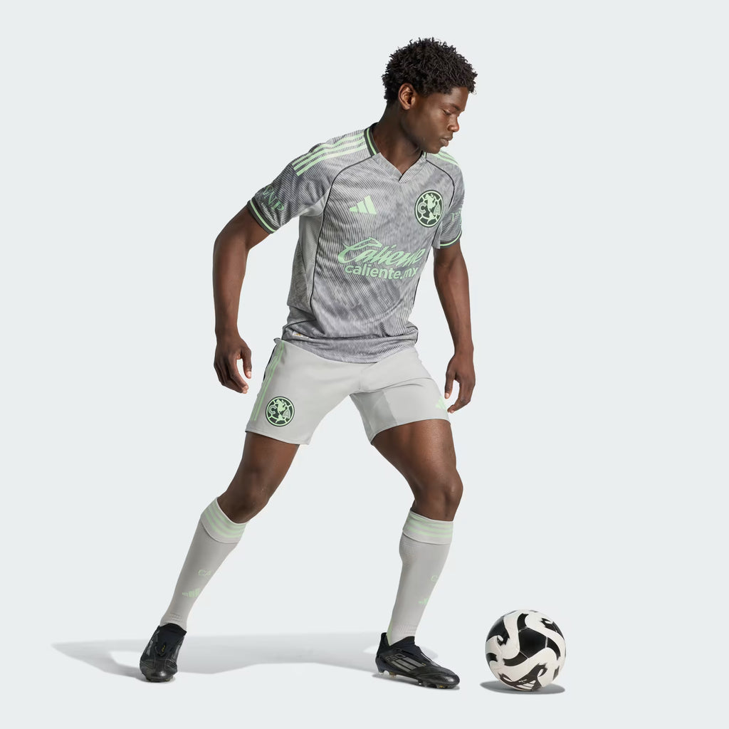 adidas Club America Third Authentic Mens Soccer Jersey 25 26 Grey