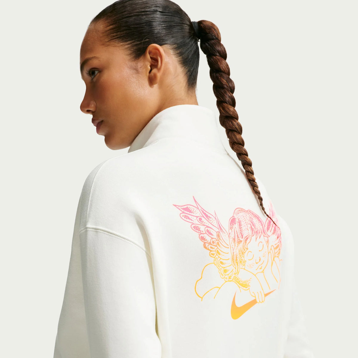 Nike SB Club 58 Skate 1 2 Zip Fleece Crew Neck Sweatshirt Sail
