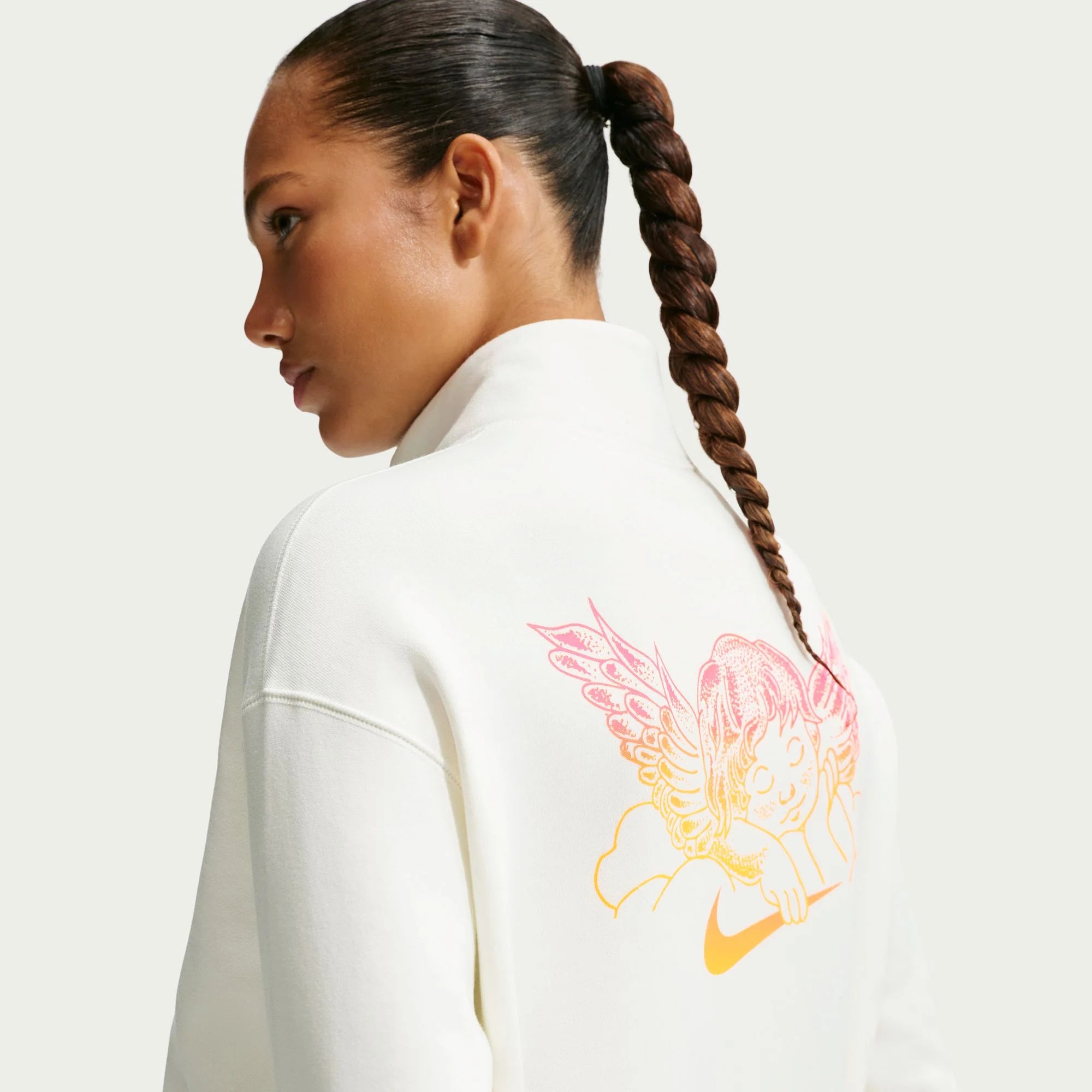 Nike SB Club 58 Skate 1 2 Zip Fleece Crew Neck Sweatshirt Sail