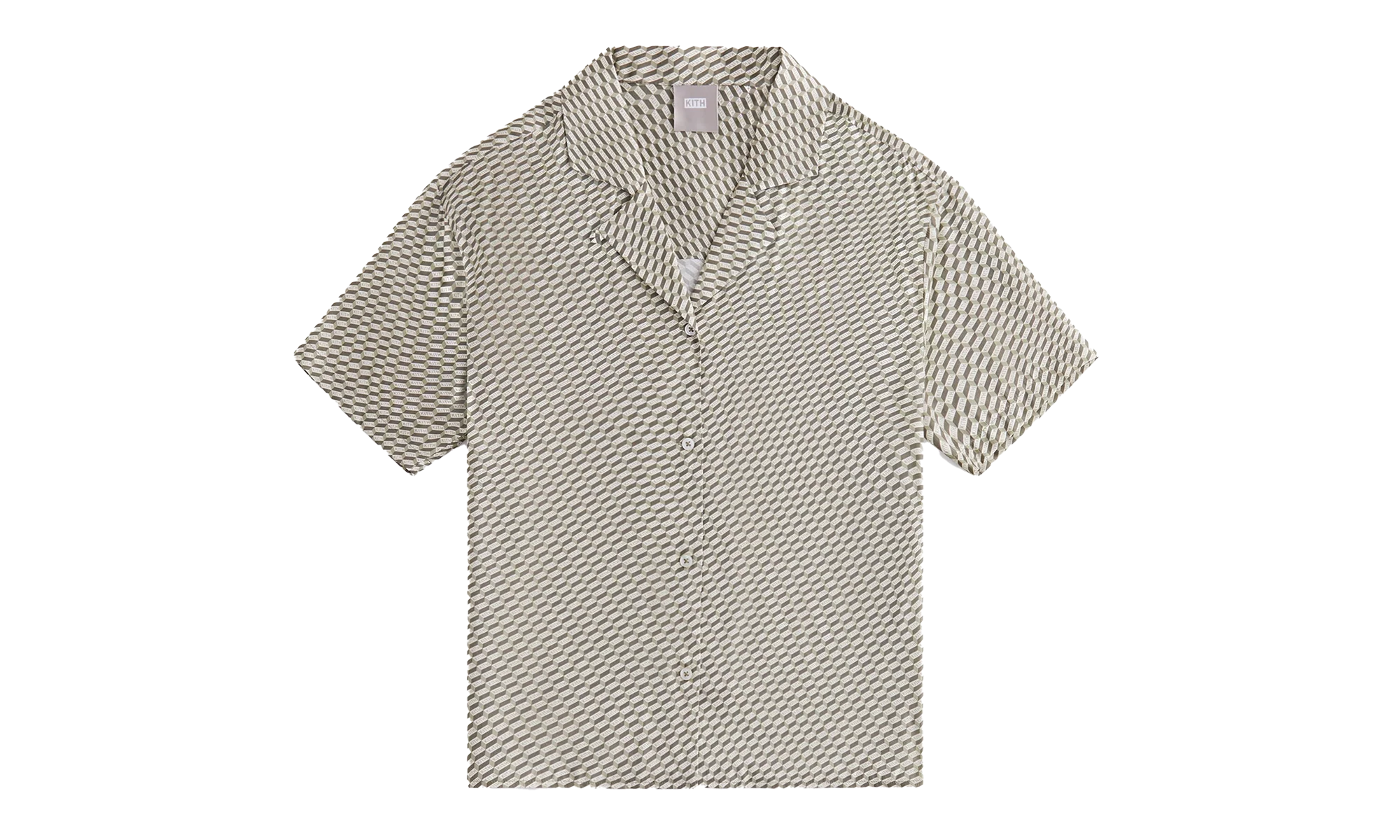 Elena Monogram Silk Camp Shirt WMNS "Khaki" khw030292 359