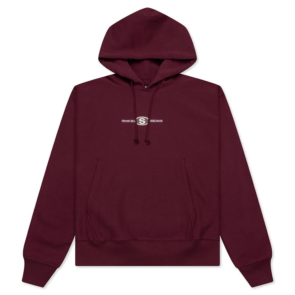 Worldwide Dot Hoodie Wine