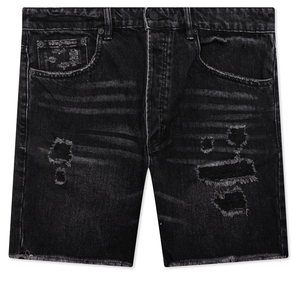 Ian Slim Denim Short Vintage Black
