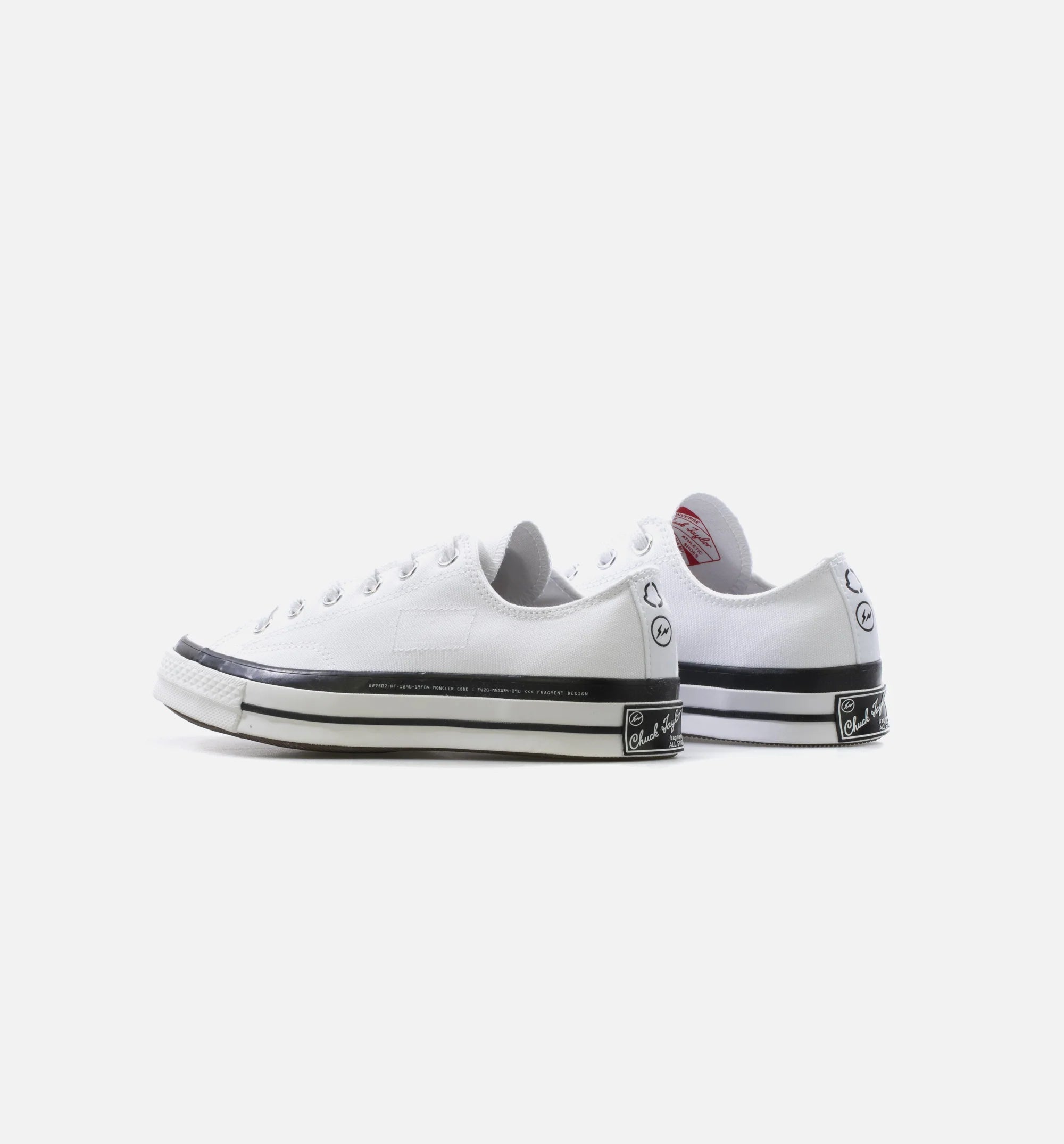 Chuck Taylor 70 X 7 Moncler Fragment Low Mens Lifestyle Shoe White Black