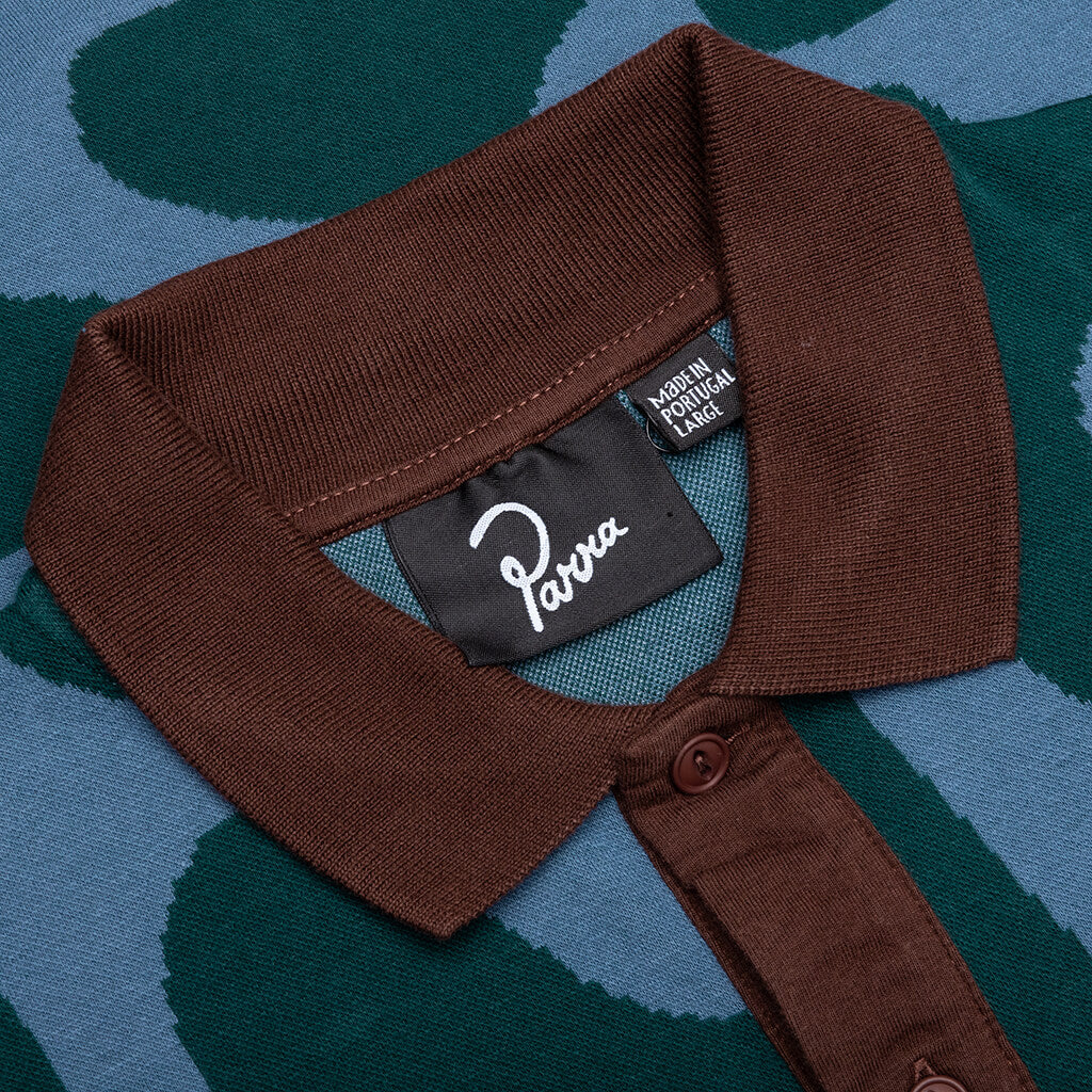 Splashed Polo Shirt Pine Green