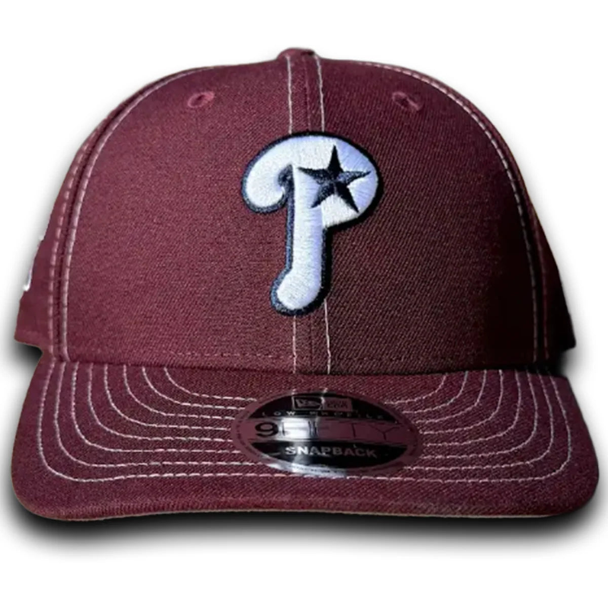 Nocturnal New Era Philadelphia Phillies Liberty Bell Low Profile Snapback Hat Maroon