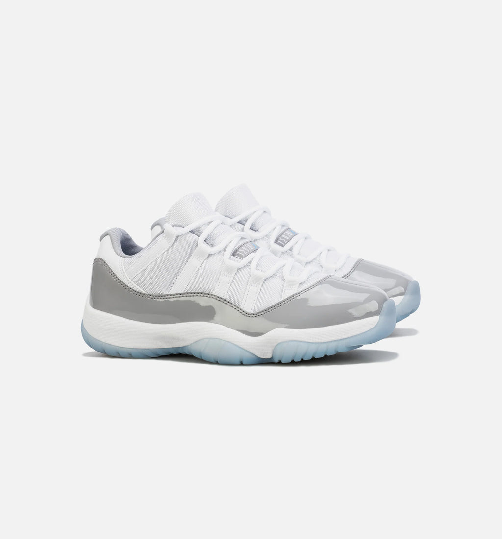 Air Jordan 11 Retro Low Cement Grey Mens Basketball Shoe Grey White Free Shipping