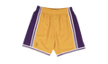 NBA Swingman Home Shorts "1996-97 Los Angeles Lakers - Light Gold" SMSHGS18236 LALLTGD96