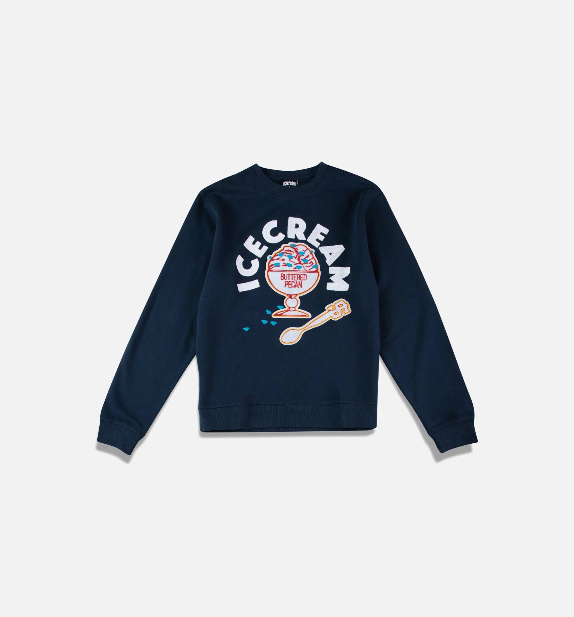 Money Crewneck Mens Crew Blue