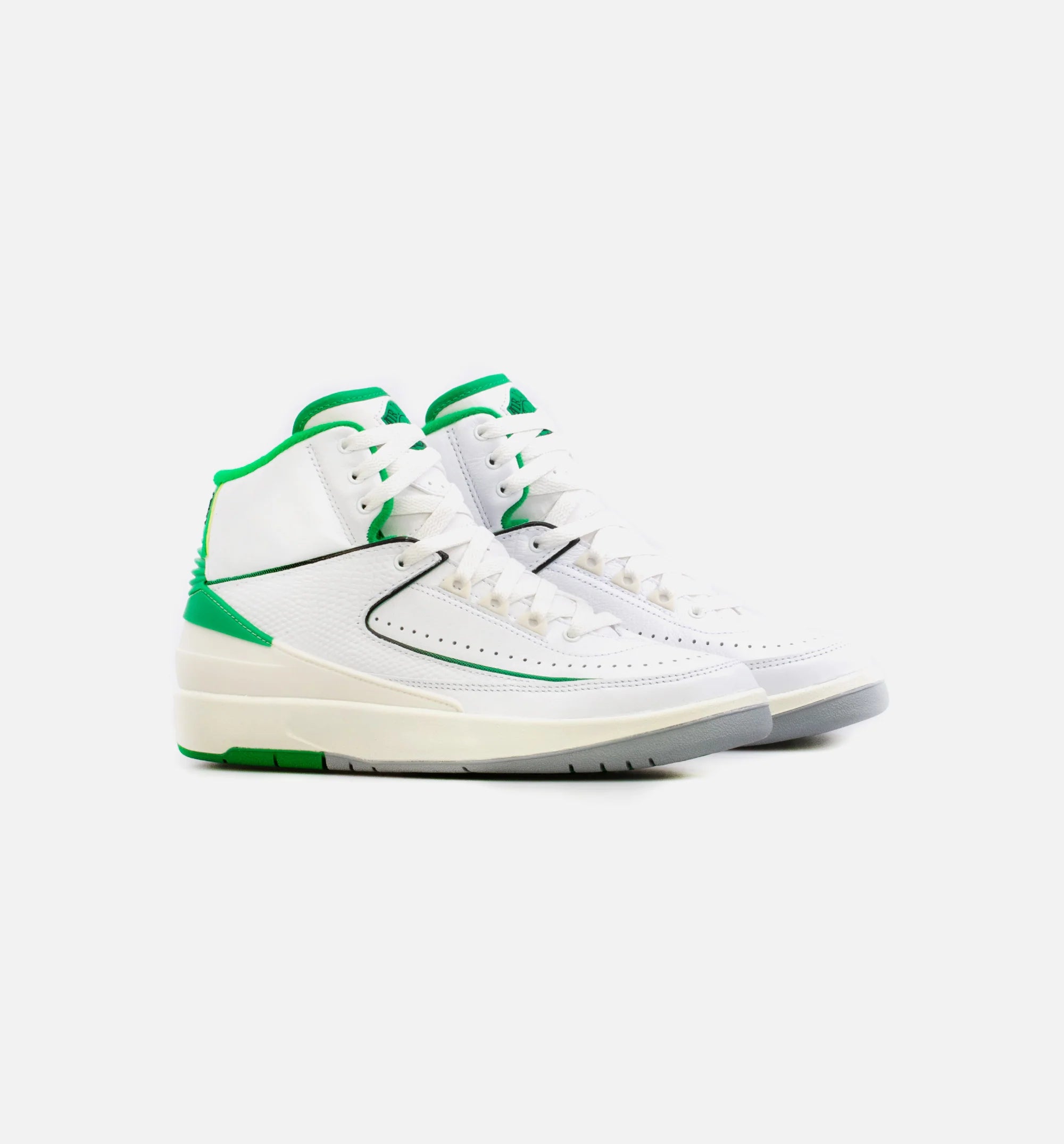 Air Jordan 2 Retro Lucky Green Grade School Lifestyle Shoe White Green