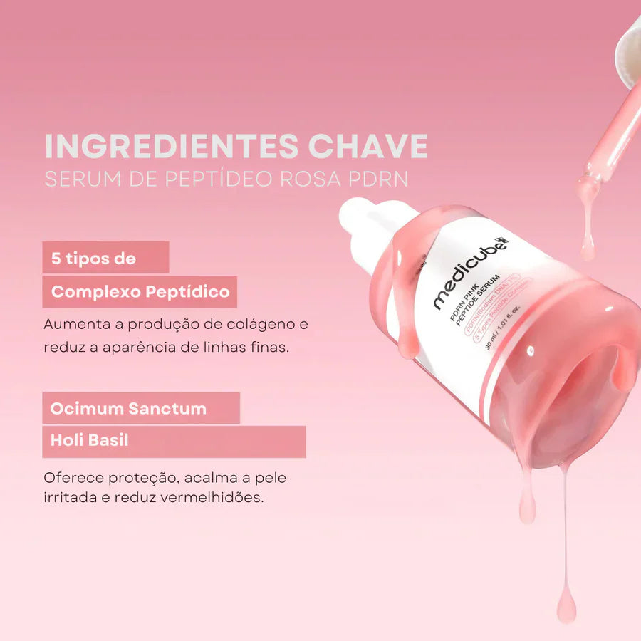 Sérum PDRN de Peptídeos Rosa