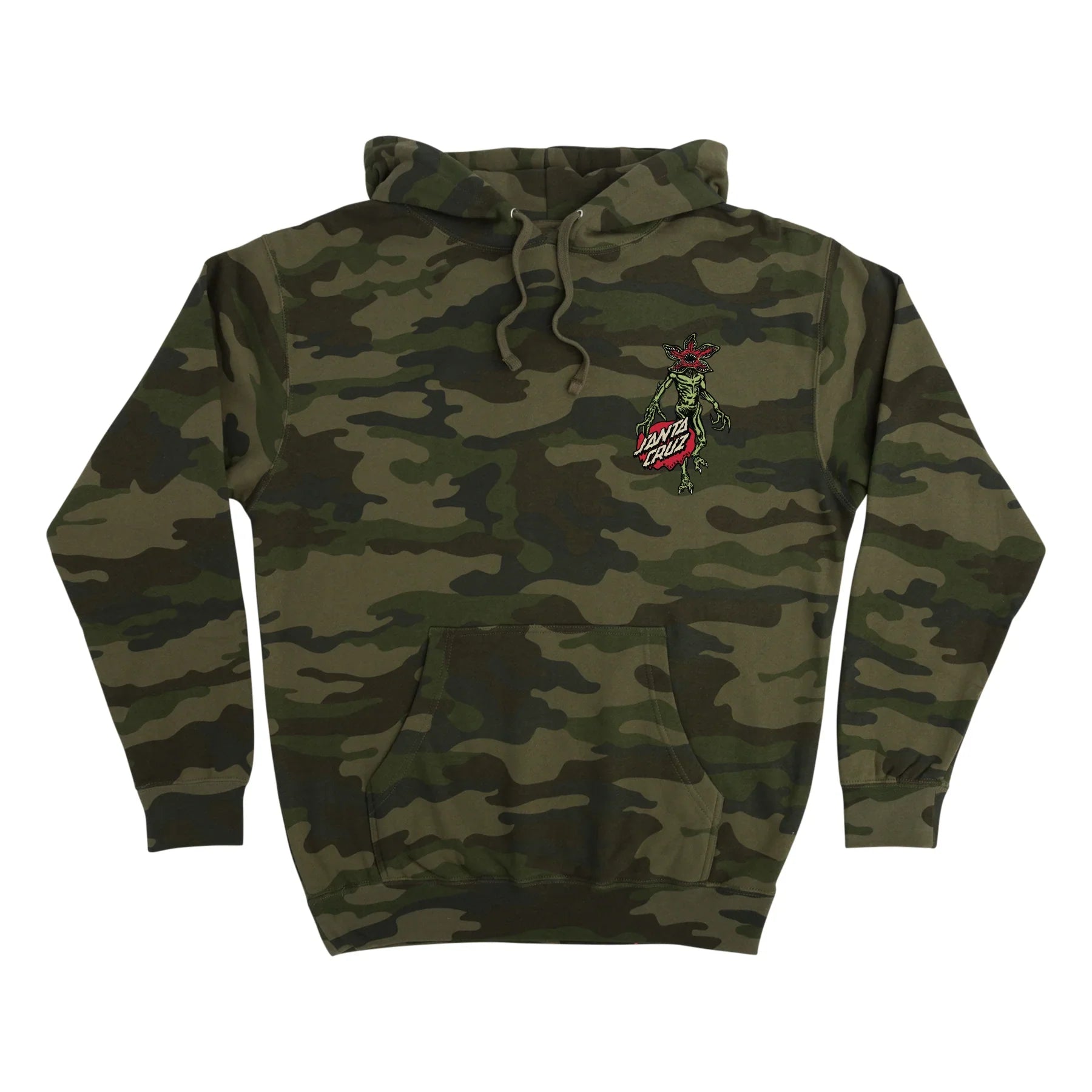 Santa Cruz x Stranger Things Demogorgon Dot Hoodie Dark Camo