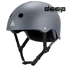 Triple 8 Deep Cover Helmet Gray Matte