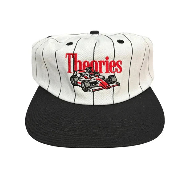 Theories Speedway Snapback Hat Black Pinstripe