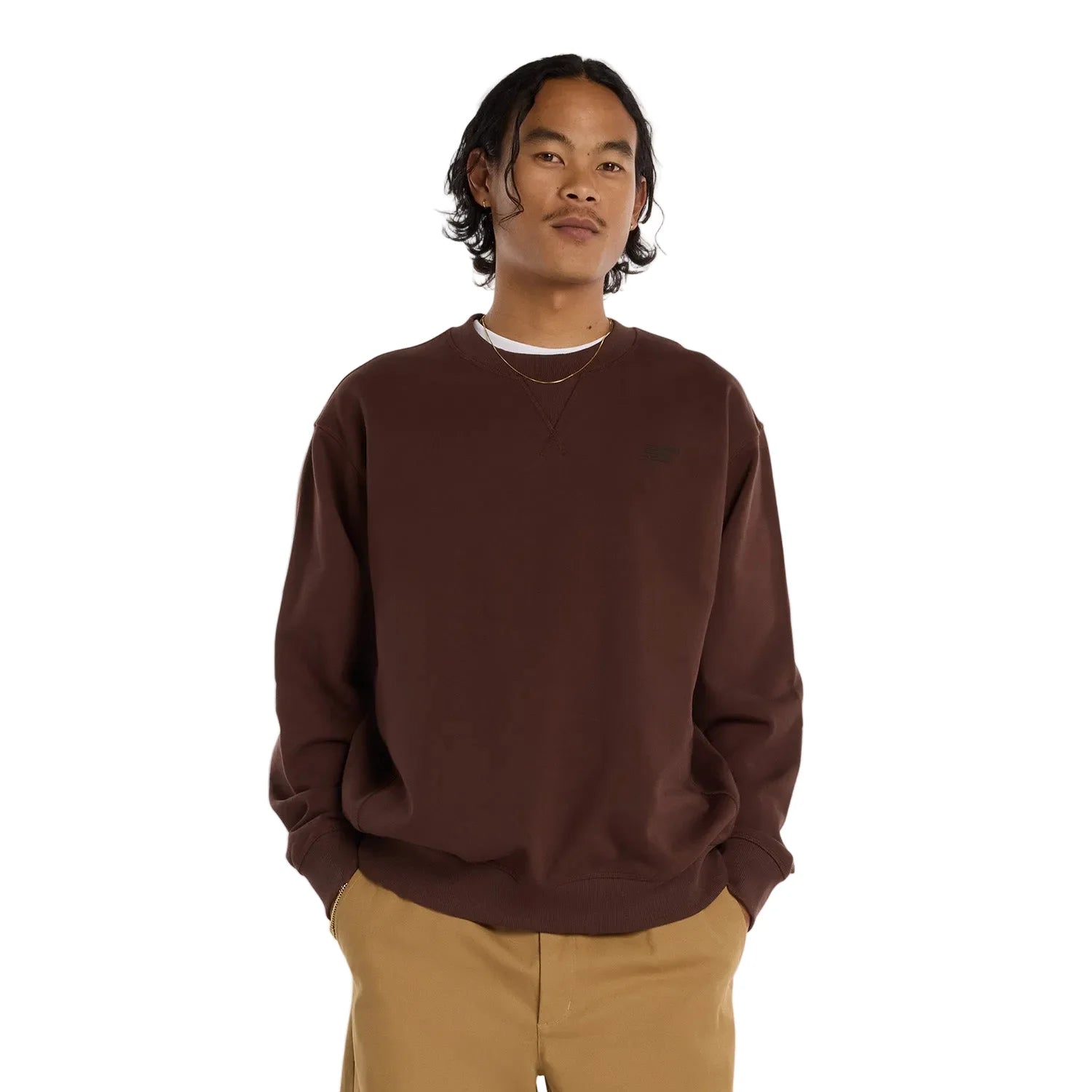 New Balance Numeric French Terry Crewneck Brown